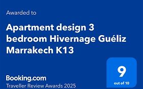 Apartment Design 3 Bedroom Hivernage Gueliz Marrakech K13