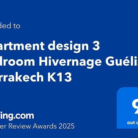 Apartment Design 3 Bedroom Hivernage Gueliz Marrakech K13 Marrakesh Extérieur photo